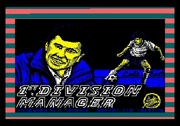 1st Division Manager (UK) (1992) screen shot title